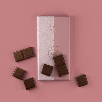 Chocalate Label And Package Box Design